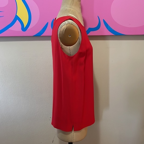 Moschino Red Sleeveless Blouse Cruise Me Baby - Picture 4 of 9